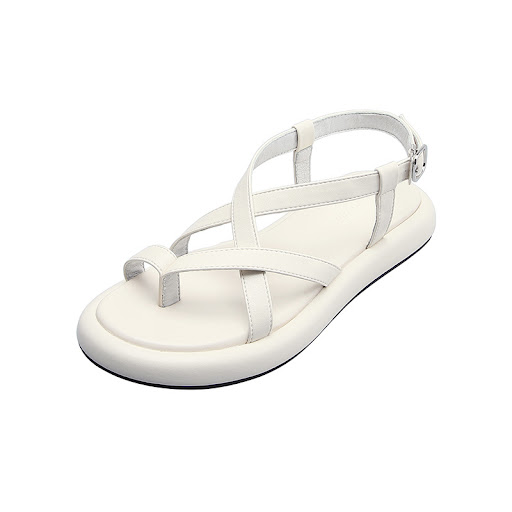 Title 4, Soft Sole All-match Flat Thong Platform Roman S...