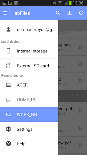 abFiles Acer Remote Files