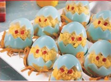 Chicken Little Stuffed Eggs