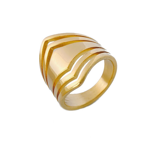 Title 1, Simple Ring Female Geometric Glossy, a Stylish ...