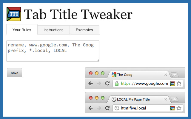 Tab Title Tweaker