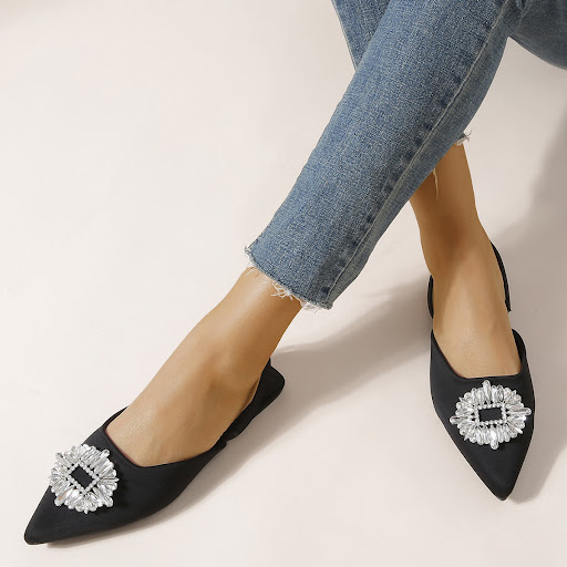 Title 5, Baotou Half Slippers Female European Beauty. St...
