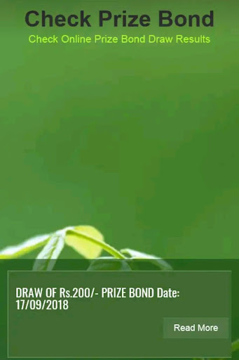 Prize Bond Checker App