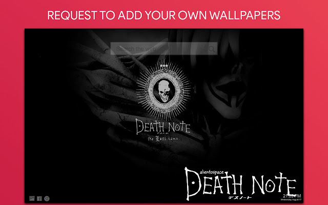 Death Note Wallpaper HD Custom New Tab