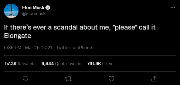 tweet from elon musk