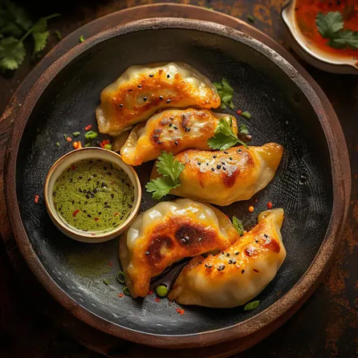 Chicken Cheese Tandoori Momos [5 Pieces]