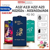 Kính Cường Lực Samsung A12 A13 A02 A02S A03 A03S A04 A04S A22 A23 Full Màn Chống Xước Màn Hạn Chế Bám Vân Tay [Og]