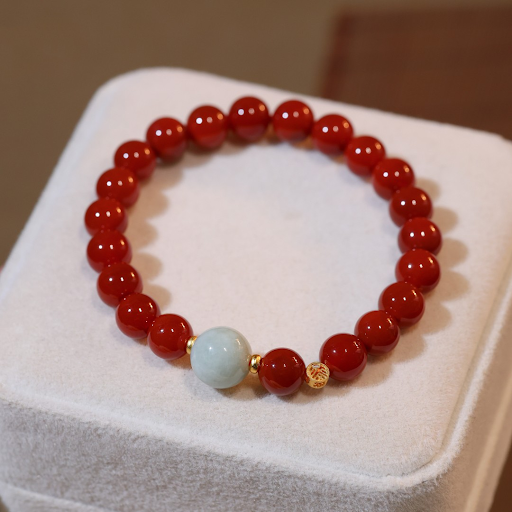Title 5, Single-loop Agate String With Lutong Accessory ...