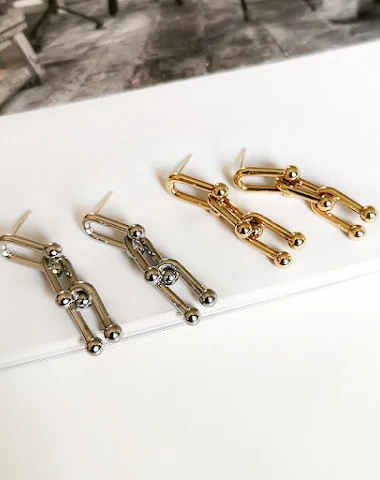 Boucles d'oreilles punk hipster per - 0