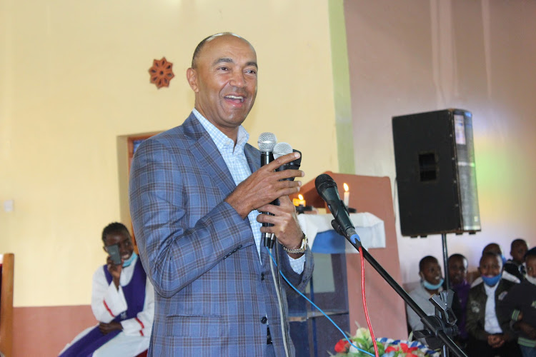 Former Gatanga MP Peter Kenneth at Kirwara Catholic Church in February this year.