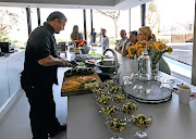 Executive chef Justin van Straaten, who is part of the Seasoned team, prepares a feast at a private home. 