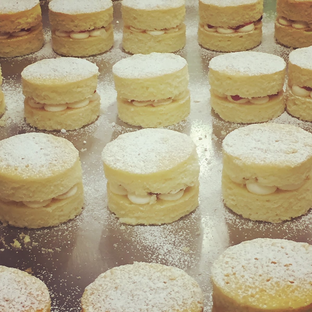 Gluten free mini Victoria sponges