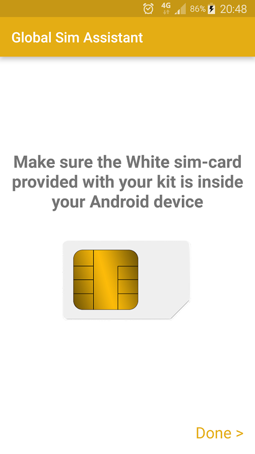 Global Sim Assistant Screen 3