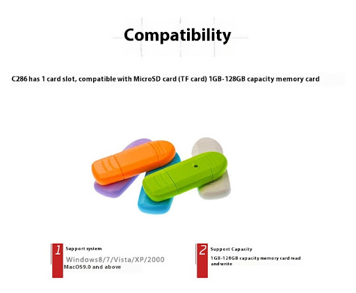 Title 3, Creative LED Transparent USB Card Reader Effort...