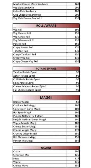 Foodcosta - Thane menu 