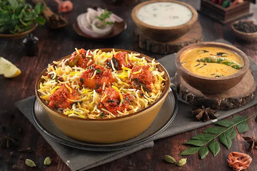 Aloo 65 Hyderabadi Biryani Bowl (Serves 1)