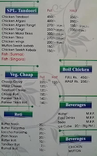 A 1 Sai Chicken Corner menu 2