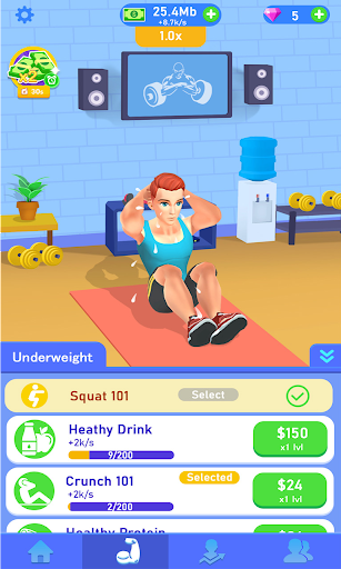 Screenshot Idle Workout Success Life