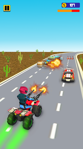 Screenshot Quad Bike Traffic Shooting Gam