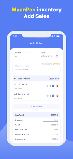 Screenshot Maan POS Billing & Inventory