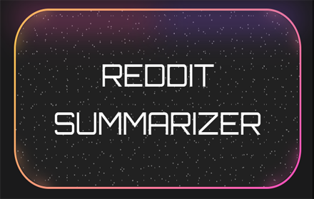 Reddit Summarizer small promo image