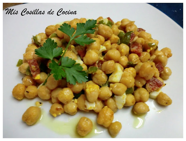 Grabanzos Salteados Con Chorizo
