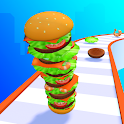 Icon Burger Stack Runner 3D