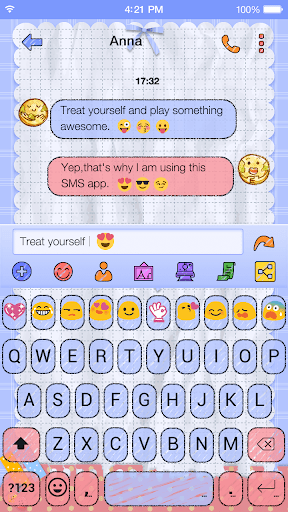 Doodle Emoji Keyboard Theme
