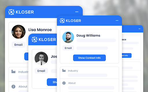 Kloser - Find B2B Contact info with one click