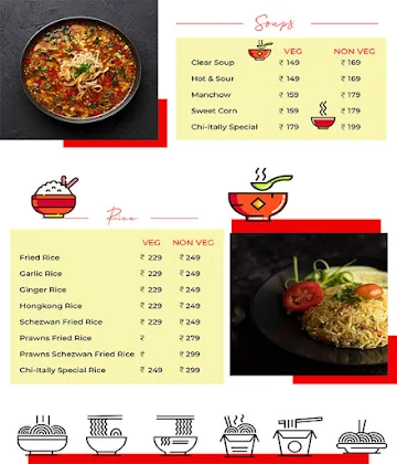 Chi - Italy menu 