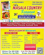 Masala Country menu 1