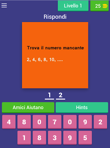 Trova il numero mancante - test dintelligenza