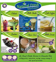 Natural Fresh Ice Cream menu 1