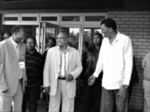 CONCERNED: KZN MEC for social development Mishack Radebe and ANC president Jacob Zuma during their visit to the Inkanyezi Early Childhood Development Centre Pic. Mhlaba Memela. 03/06/08. © Sowetan.