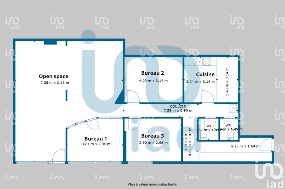 Location  locaux professionnels  120 m² à Besançon (25000), 2 102 €