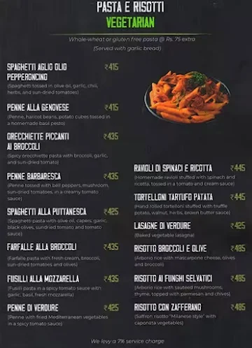 Via Milano menu 