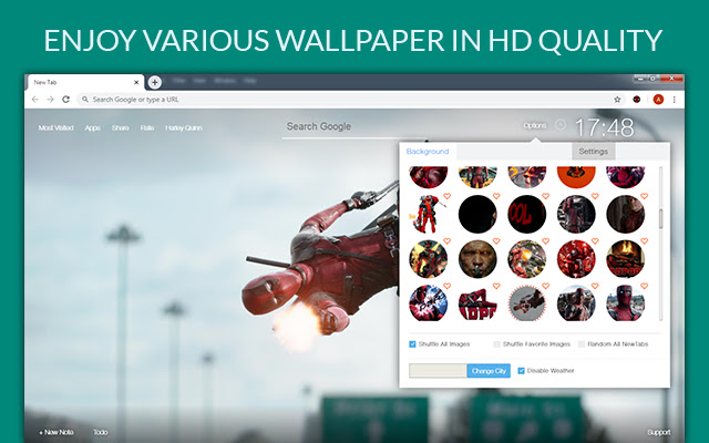 Deadpool Wallpaper HD Custom New Tab