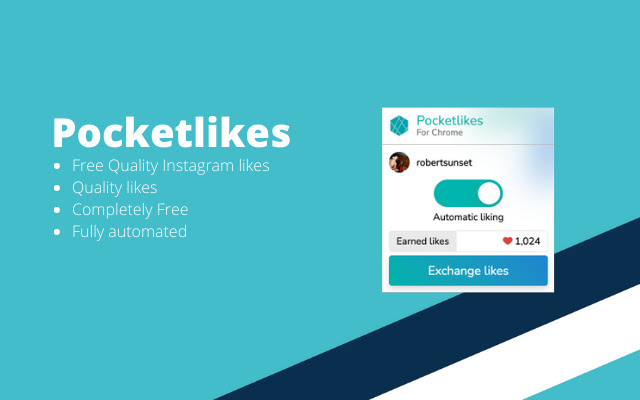 Pocketlikes | Free Instagram Likes chrome extension