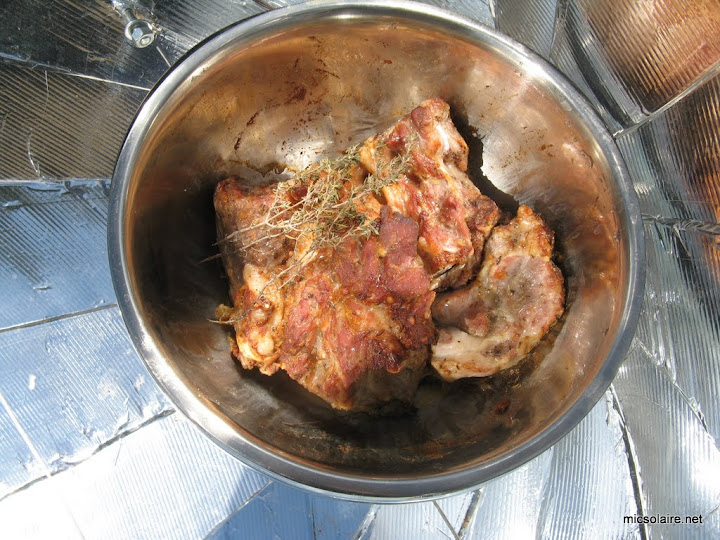 Roti dans le Unattended Solar Cooker IMG_1510