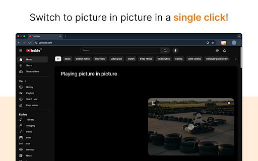 Picture in Picture Extension for Chrome