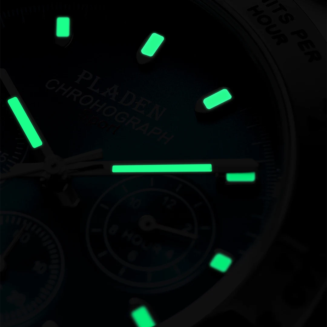 Title 4, Heren Stalen Band Quartz Horloge met Lichtgeven...