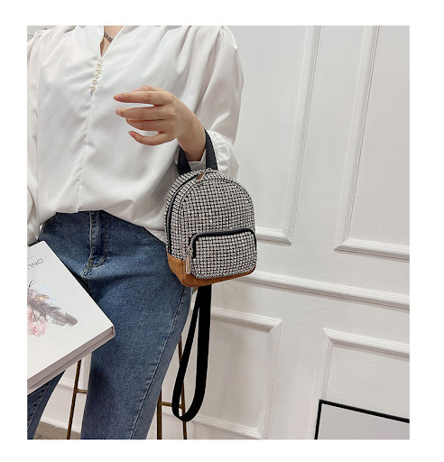 Title 10, Womens Mini Diamond Rhinestone Crossbody Backp...