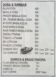 Geetu Snacks & Fast Food menu 1