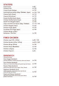 Burger Infusion menu 1