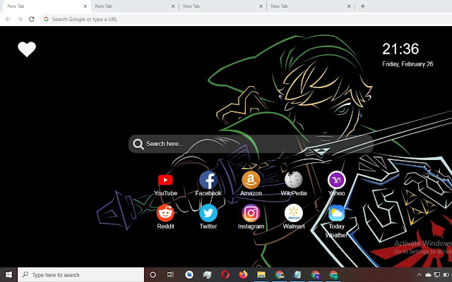 Zelda Wallpaper New Tab Theme [Install Now] chrome extension