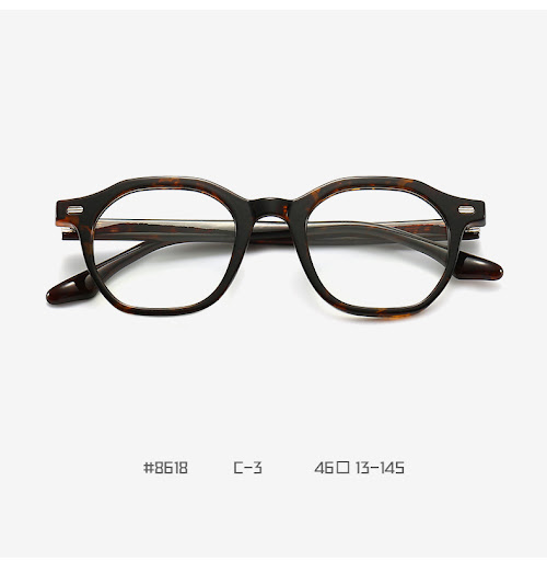 Title 10, Retro Niche Texture Board Eyeglass Frame
