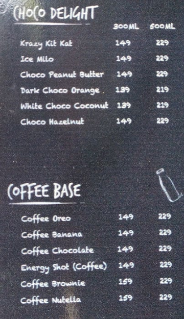 Cafe Clock menu 