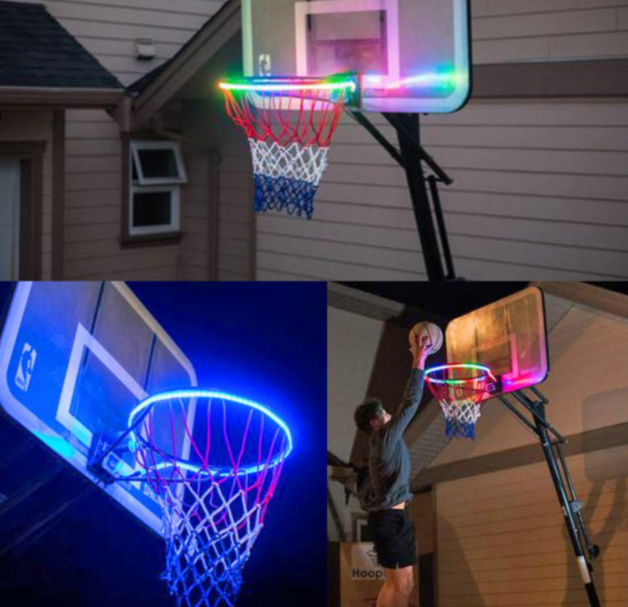 Aro de Basquete com Luz de Mudança de Cor por Indução Ilumine suas jogadas com estilo e diversão. Fácil instalação e uso.
