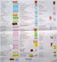 Giani's Ice Cream menu 1