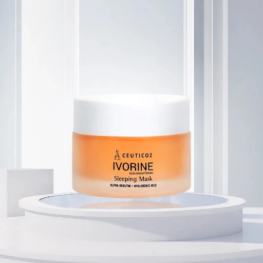 [HSD 01.2026] Mặt Nạ Ngủ Dưỡng Trắng Da Ceuticoz Ivorine Brightening Sleeping Mask 50g